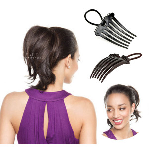 馬尾蓬鬆髮插盤髮器