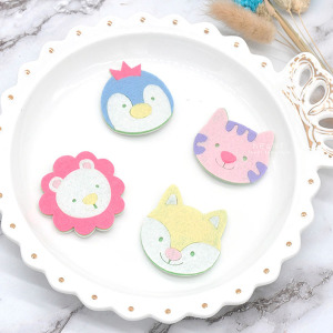 不織布動物大頭BB髮夾