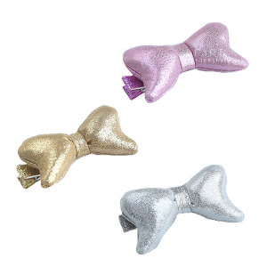 立體亮面大蝴蝶結髮夾