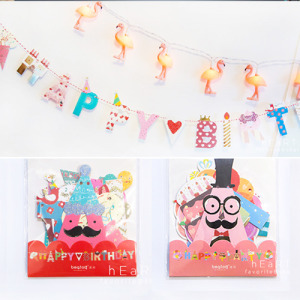 (出清不退換)鬍子先生生日派對彩旗