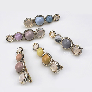 復古奢華仿珍珠一字髮夾