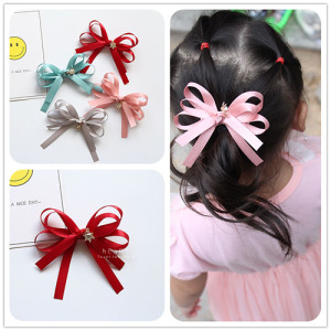 多層次緞帶造型髮夾