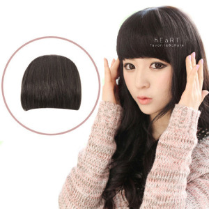 韓系齊瀏海假髮片