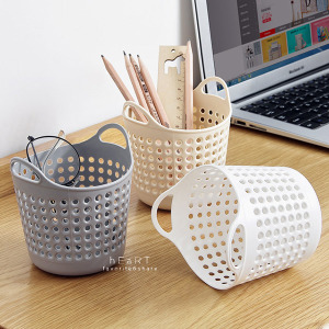 (出清不退換)桌面小物筆筒收納籃