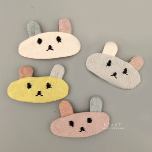 可愛布藝小熊BB髮夾