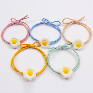 韓系可愛荷包蛋髮圈 不挑色