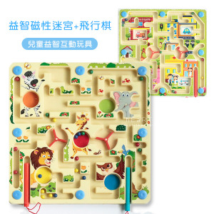 (出清不退換)益智磁性迷宮+飛行棋