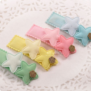 粉彩星星BB髮夾