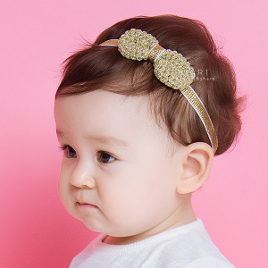 手鉤銀絲蝴蝶結髮帶