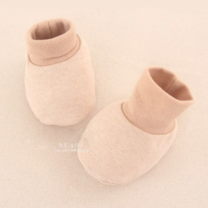 天然質感新生嬰兒腳套襪子