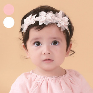 新娘蕾絲花朵髮帶