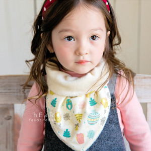 樹林小鴨加絨保暖三角領巾