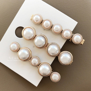 歐風精緻珍珠髮夾