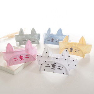 (出清不退換)小貓咪星星空頂翻摺遮陽帽