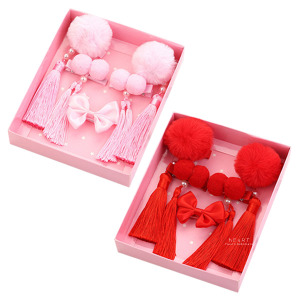 新年古風仙女髮夾5入禮盒