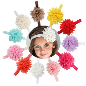 歐美風蕾絲大花彈性髮帶