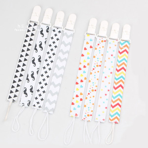 清新印花兒童奶嘴鍊防掉夾