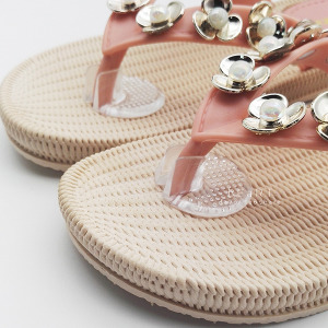 人字拖透明矽膠夾腳墊 一雙入