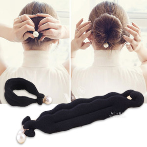 包包頭珍珠盤髮器