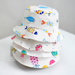 (出清不退換)夏日小清新繽紛遮陽漁夫帽