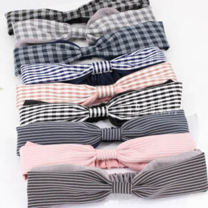 英倫學院雙色髮帶