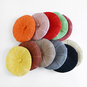 (出清不退換)氣質編織貝雷針織帽