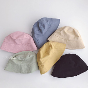 (出清不退換)馬卡龍色遮陽水桶帽漁夫帽