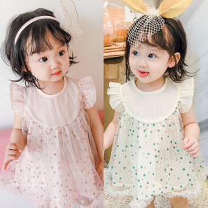 (出清不退換)公主網紗點點亮片連身裙