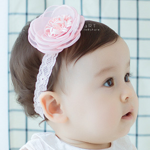 網紗花蕊蕾絲髮帶