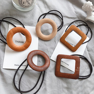 森林系木質復古圓圈髮圈