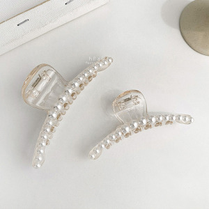 簡約優雅氣質珍珠髮夾