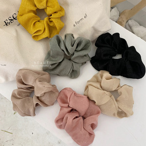 韓風簡約百搭緞面髮圈
