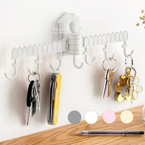 小鳥造型橫式可旋轉雙排掛勾