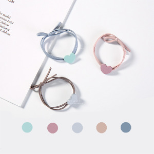 簡約霧面愛心造型髮圈