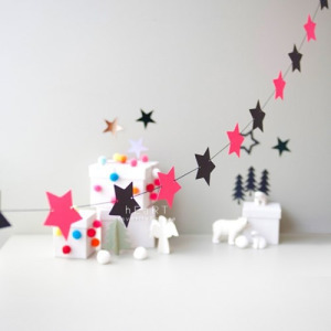 (出清不退換)五角星星聖誕派對彩旗