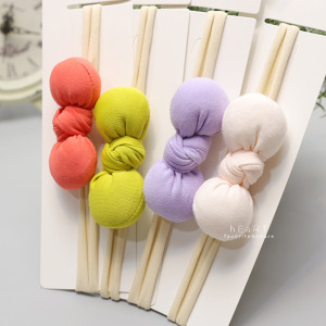 柔軟立體布藝蝴蝶結髮帶