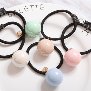 冰淇淋色大力丸星星髮圈