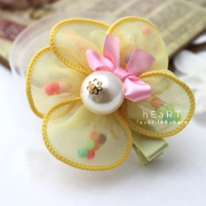 精緻五瓣花朵髮夾