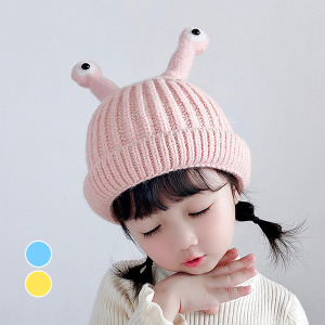 (出清不退換)卡通大眼睛針織帽
