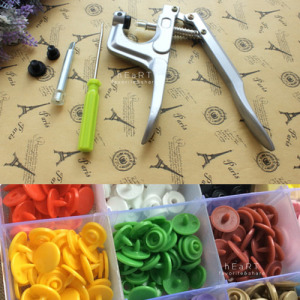 手壓式四合釦T3 T5 T8壓釦鉗+彩色釦組