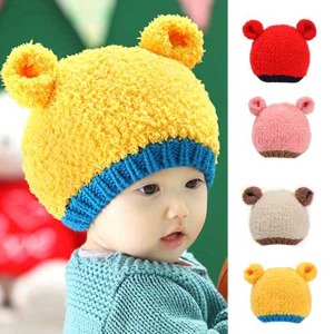 (出清不退換)可愛小熊毛絨護耳保暖帽