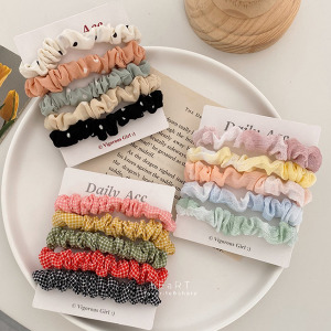 復古百搭俏麗髮圈 5入組