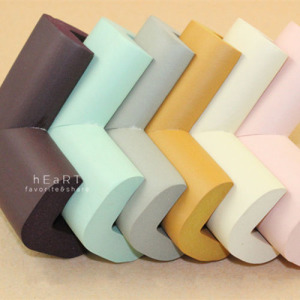 居家安全多功能繽紛加厚防撞角附膠帶 4入組 7x7x3.5cm