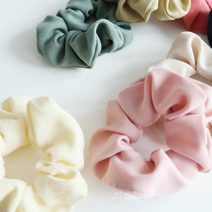 簡約百搭細螺紋髮圈