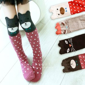 (出清不退換)可愛動物及膝直板襪
