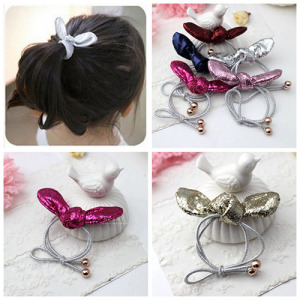 珠光皮質蝴蝶結髮圈