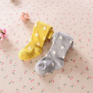 (出清不退換)五角星星棉質兒童保暖加厚內搭褲襪