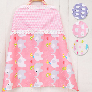 蕾絲拼接棉感哺乳巾