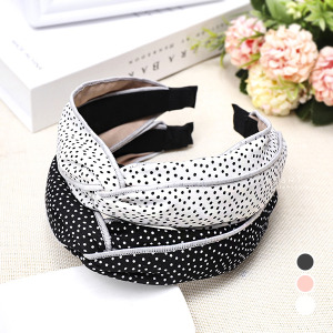 滿天星布藝寬版髮箍