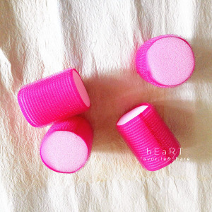 彩色柔軟海綿芯自黏式髮捲4.8cm  6入組不挑色